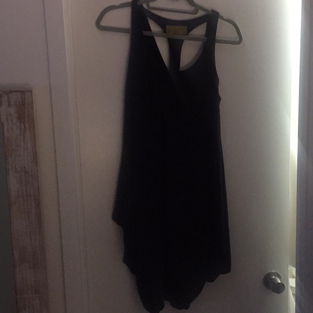 Nicole miller black jersey cocktail dress